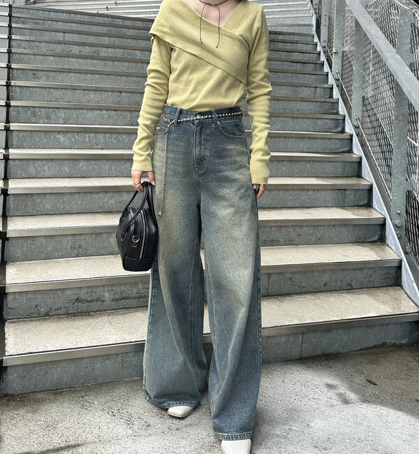  「[mline]オフショルニット」|ニット・セーター|