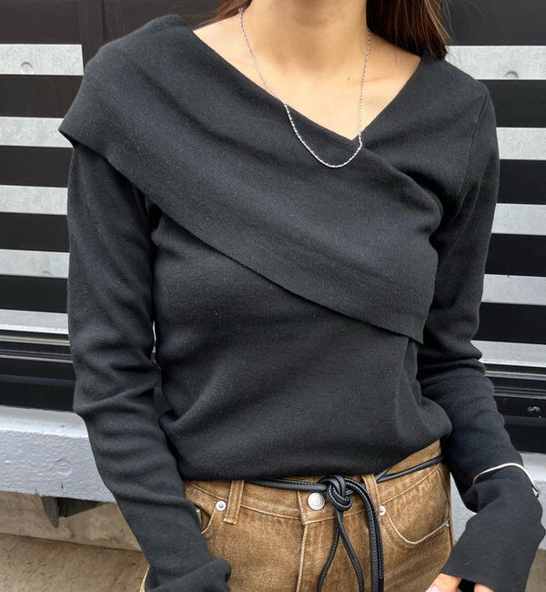  「[mline]オフショルニット」|ニット・セーター|