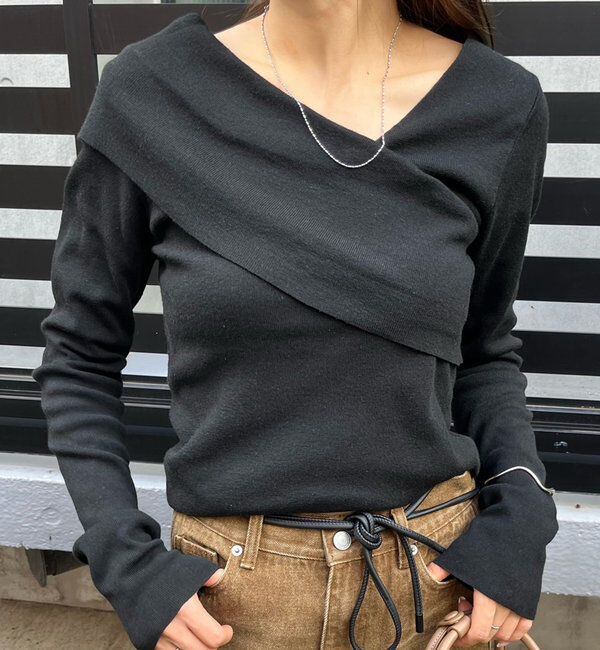  「[mline]オフショルニット」|ニット・セーター|