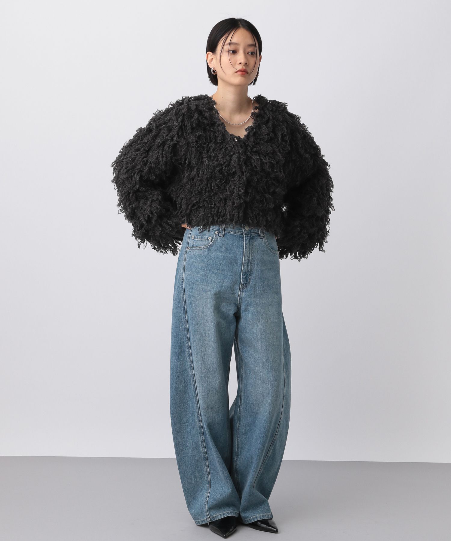 A part by 「ループショートニットアウター」|ニット・セーター|