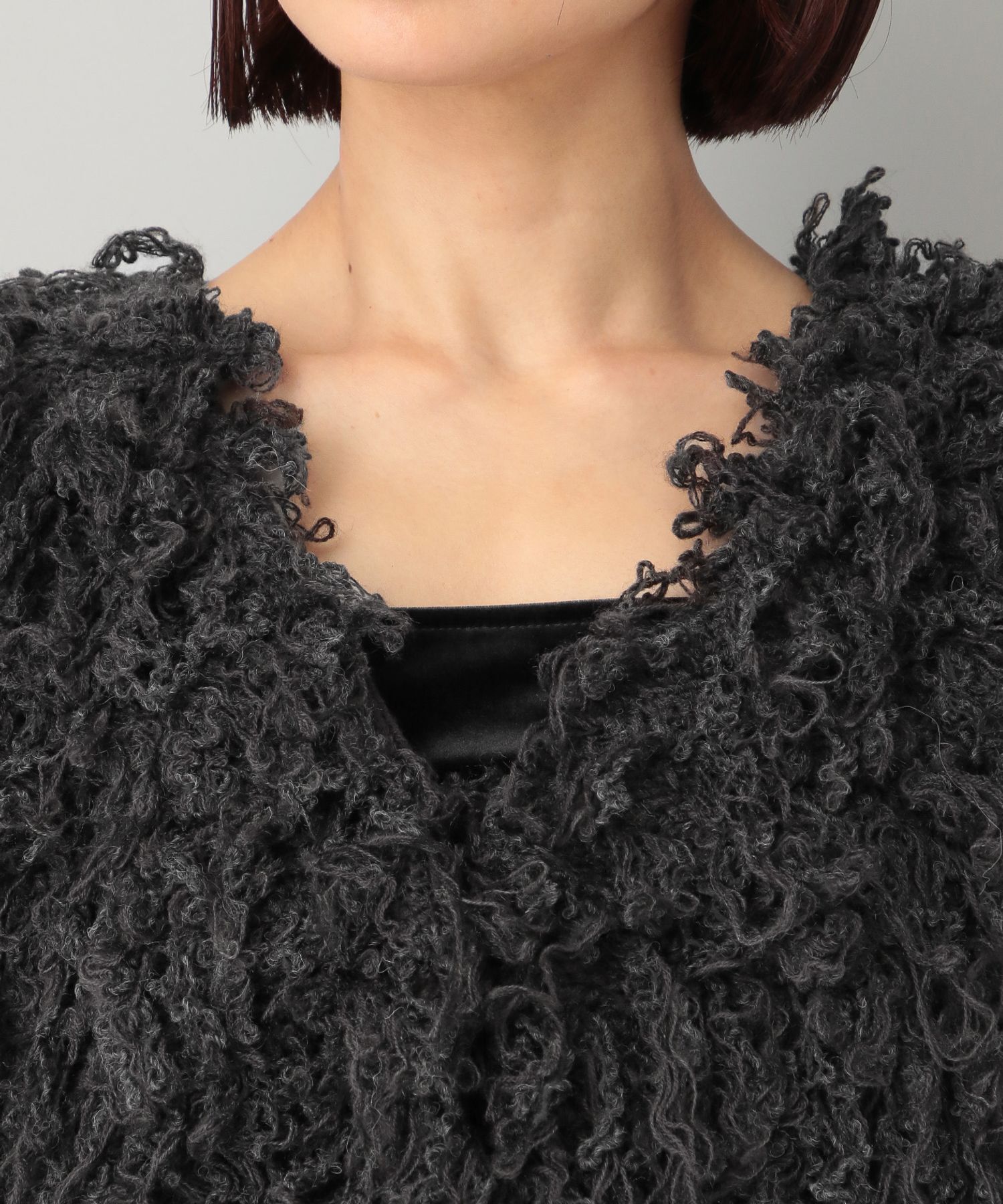 A part by 「ループショートニットアウター」|ニット・セーター|