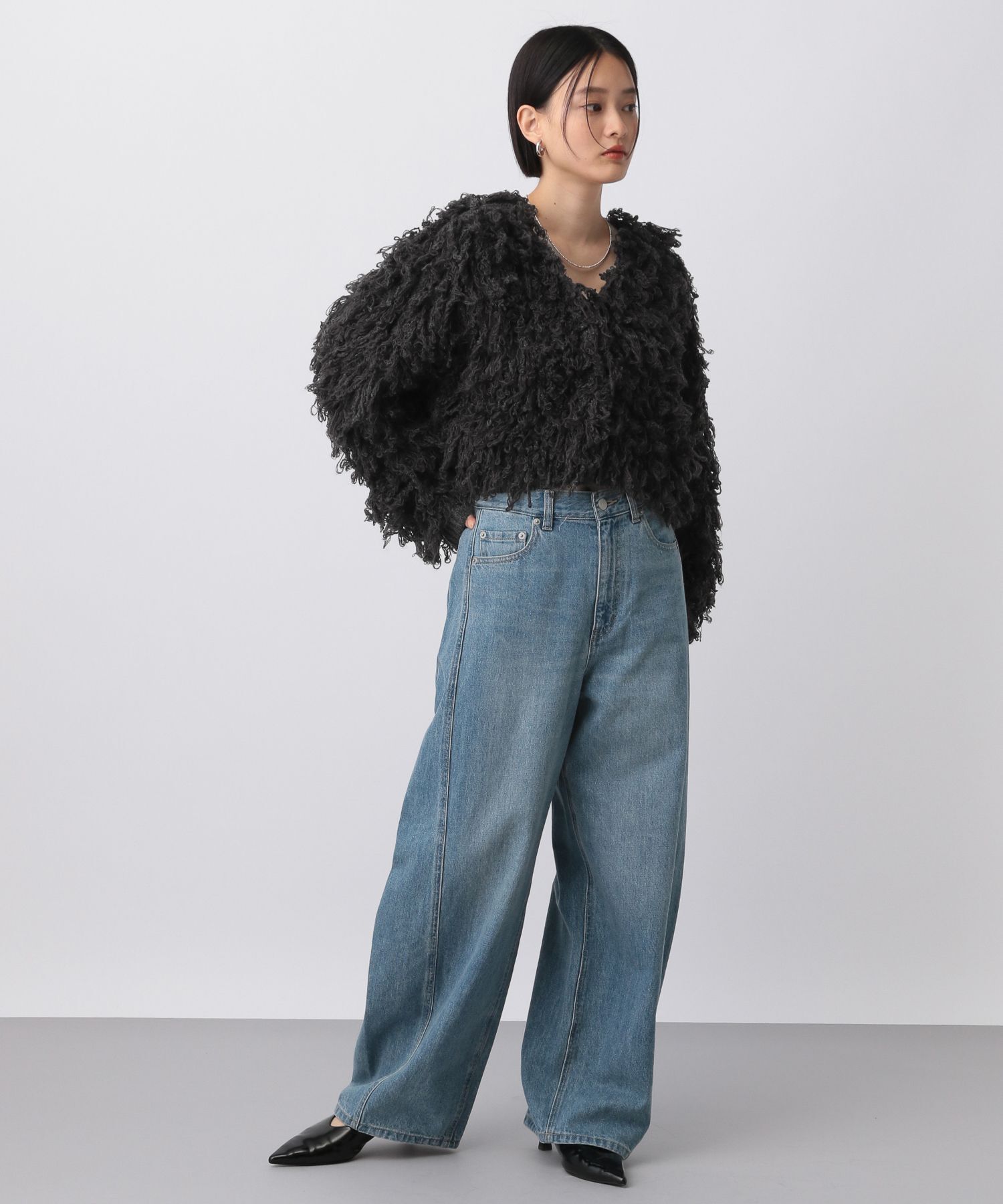 A part by 「ループショートニットアウター」|ニット・セーター|