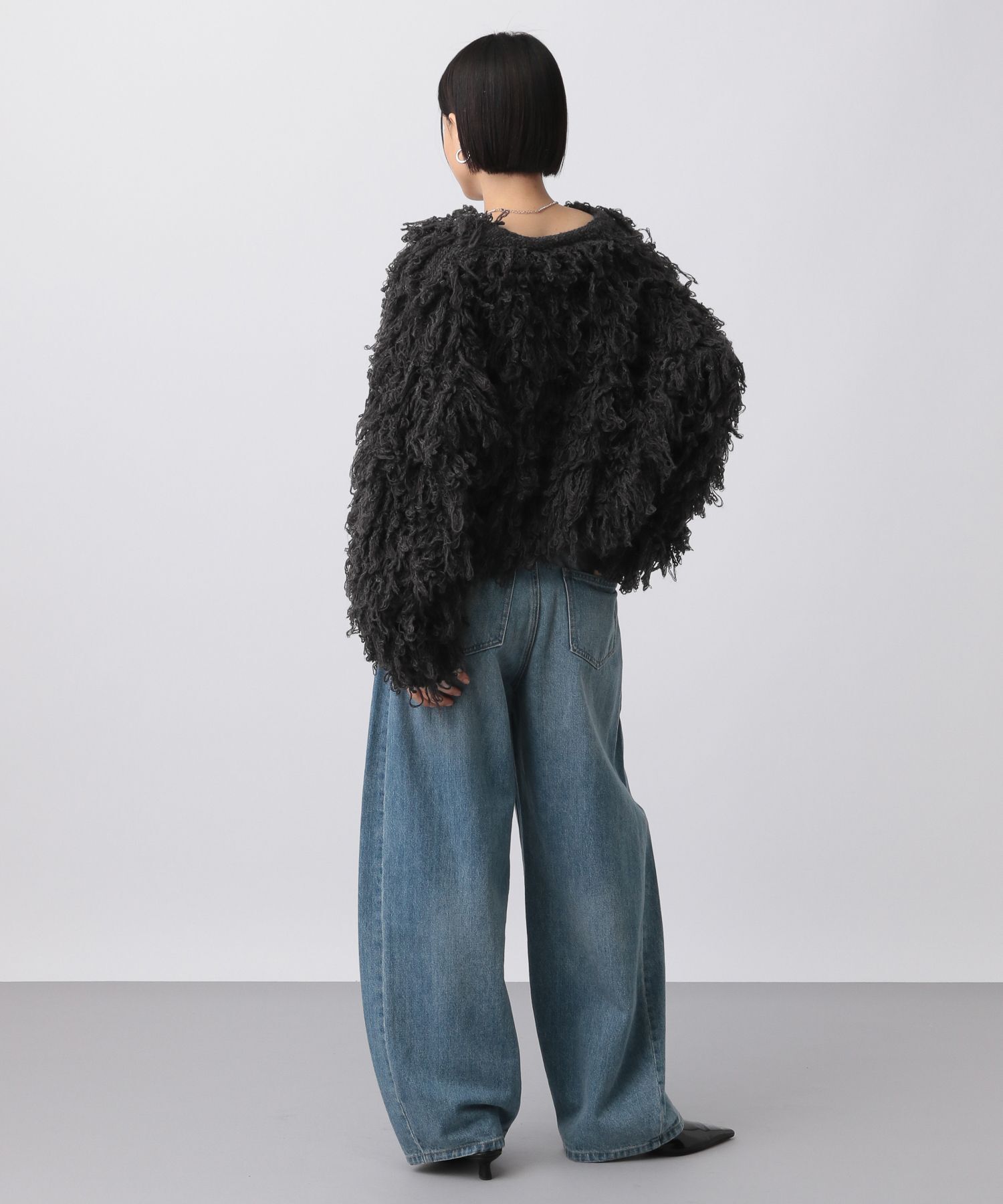 A part by 「ループショートニットアウター」|ニット・セーター|