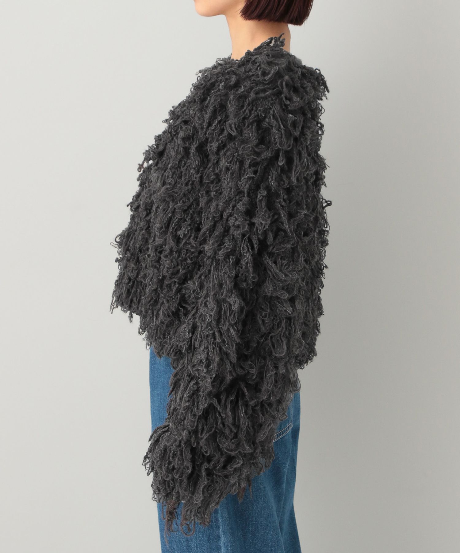 A part by 「ループショートニットアウター」|ニット・セーター|