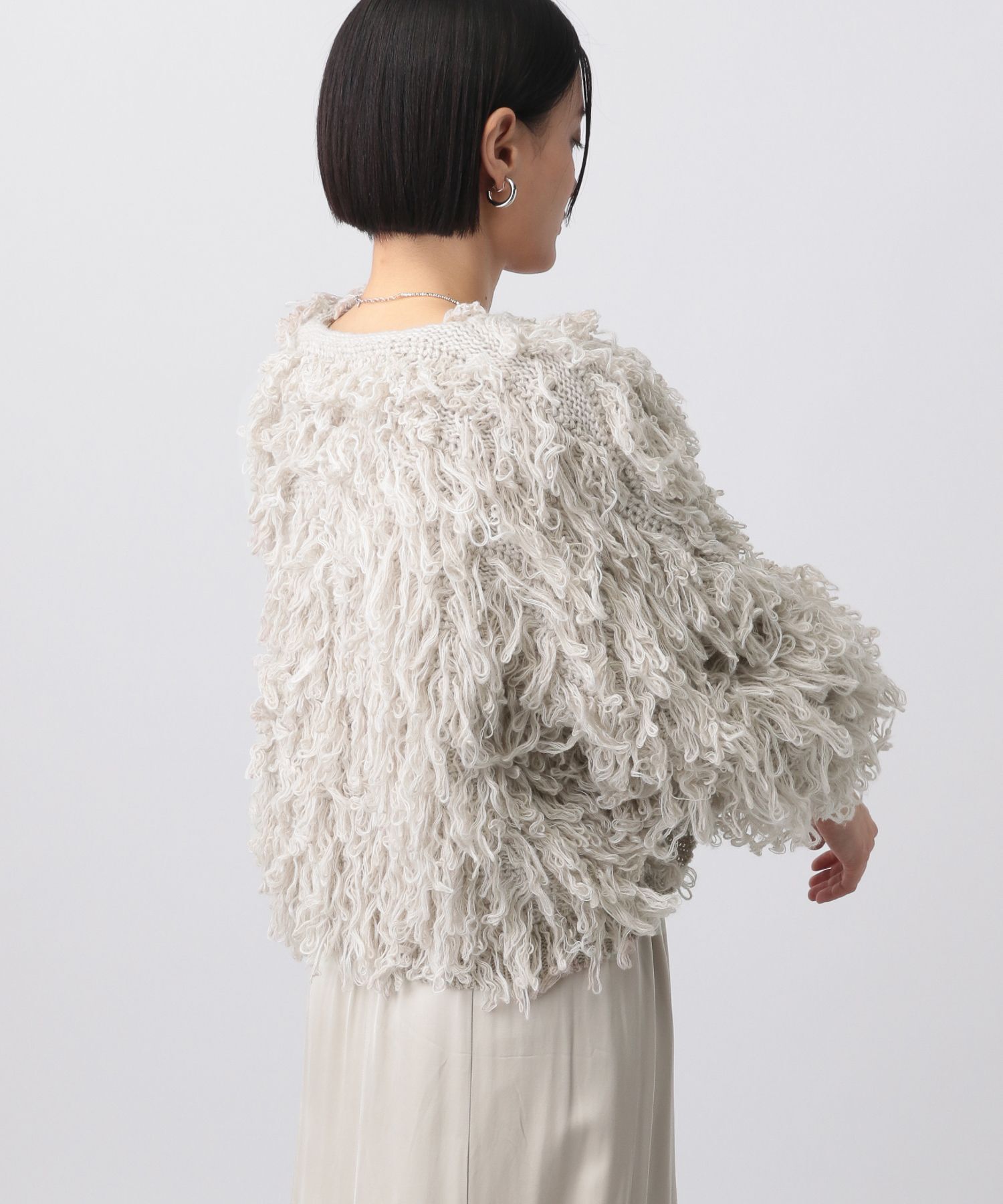 A part by 「ループショートニットアウター」|ニット・セーター|