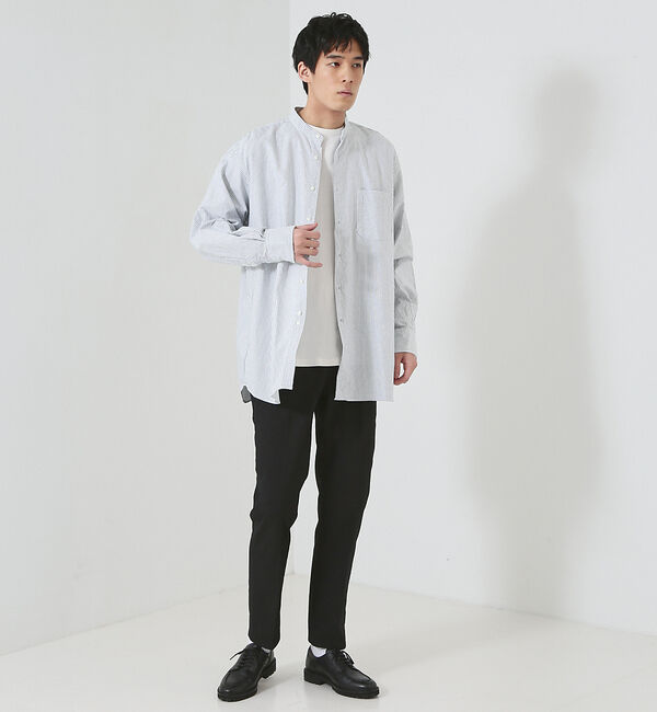 ABAHOUSE「【多機能/シェルタリングドライ】リネン混 イージー スラックス」|スラックス|