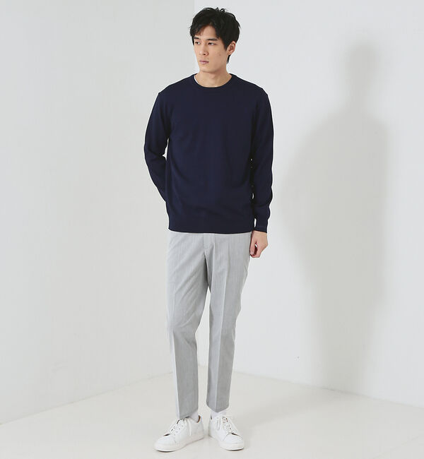 ABAHOUSE「【多機能/シェルタリングドライ】リネン混 イージー スラックス」|スラックス|