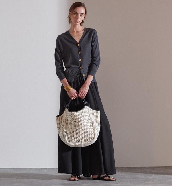 Liesse「アクセント釦カーディガン」|カーディガン|