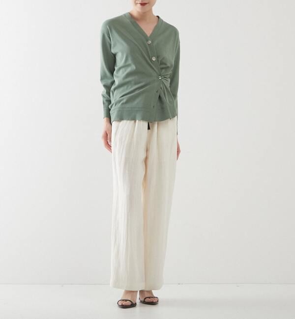 Liesse「アクセント釦カーディガン」|カーディガン|