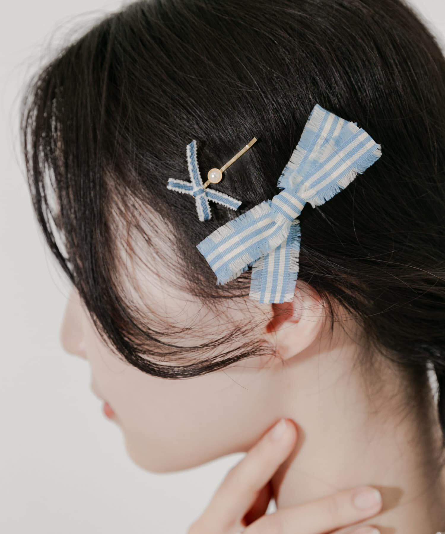 SMELLY「チェックリボン2セットピン」|その他|