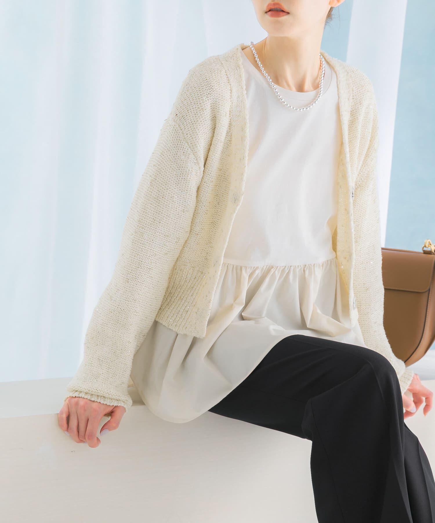 URBAN RESEARCH ROSSO「ペプラムドッキングプルオーバー」|Tシャツ・カットソー|