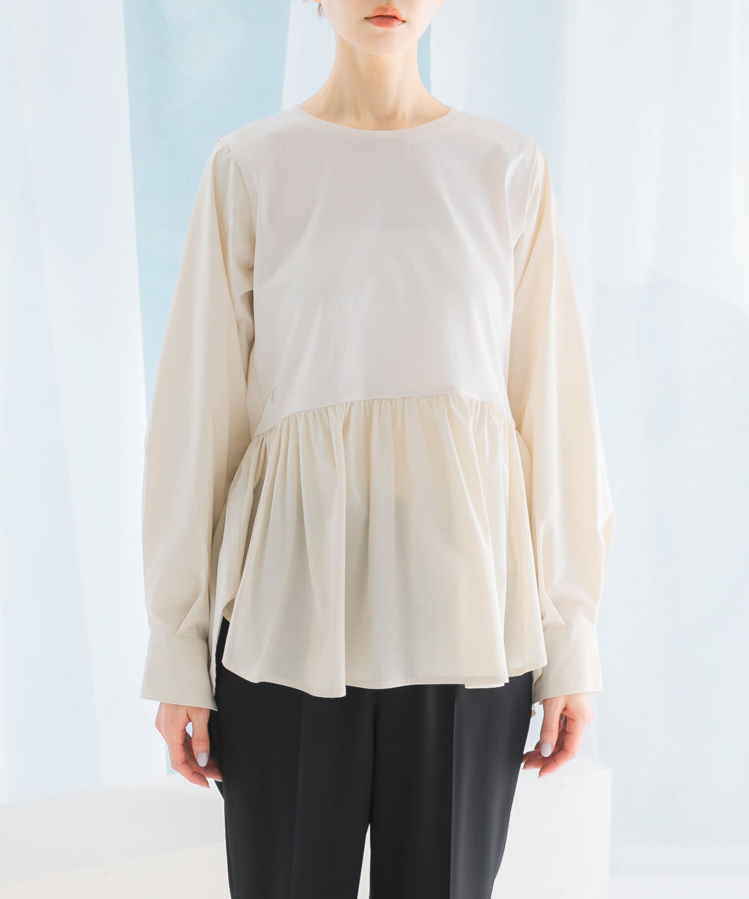 URBAN RESEARCH ROSSO「ペプラムドッキングプルオーバー」|Tシャツ・カットソー|