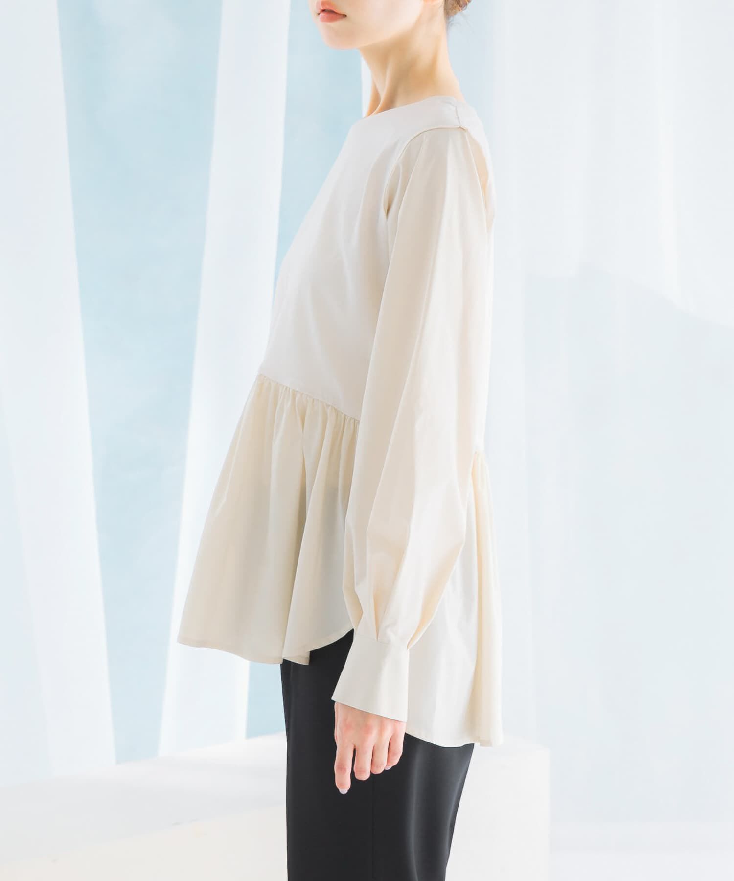 URBAN RESEARCH ROSSO「ペプラムドッキングプルオーバー」|Tシャツ・カットソー|