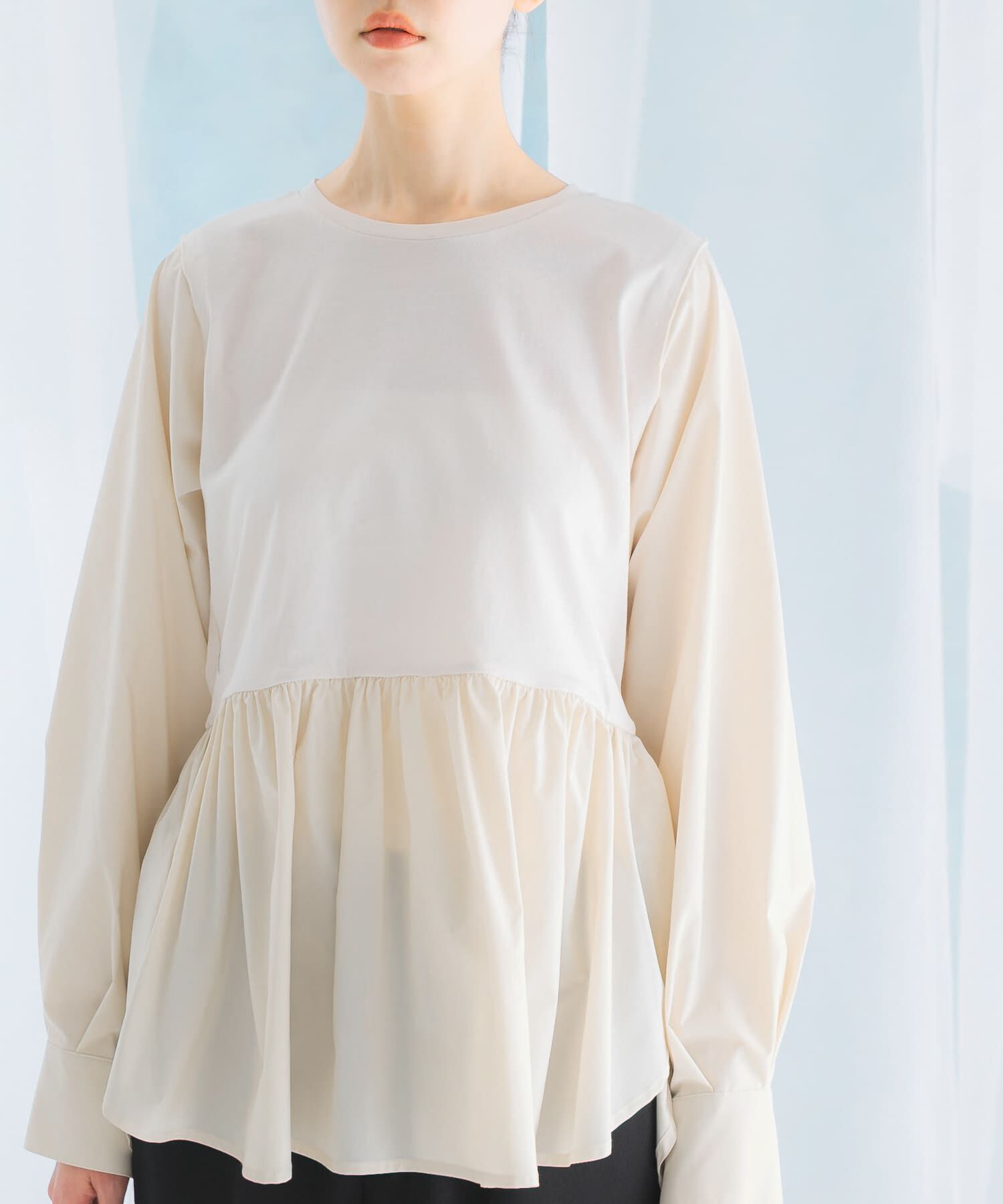 URBAN RESEARCH ROSSO「ペプラムドッキングプルオーバー」|Tシャツ・カットソー|