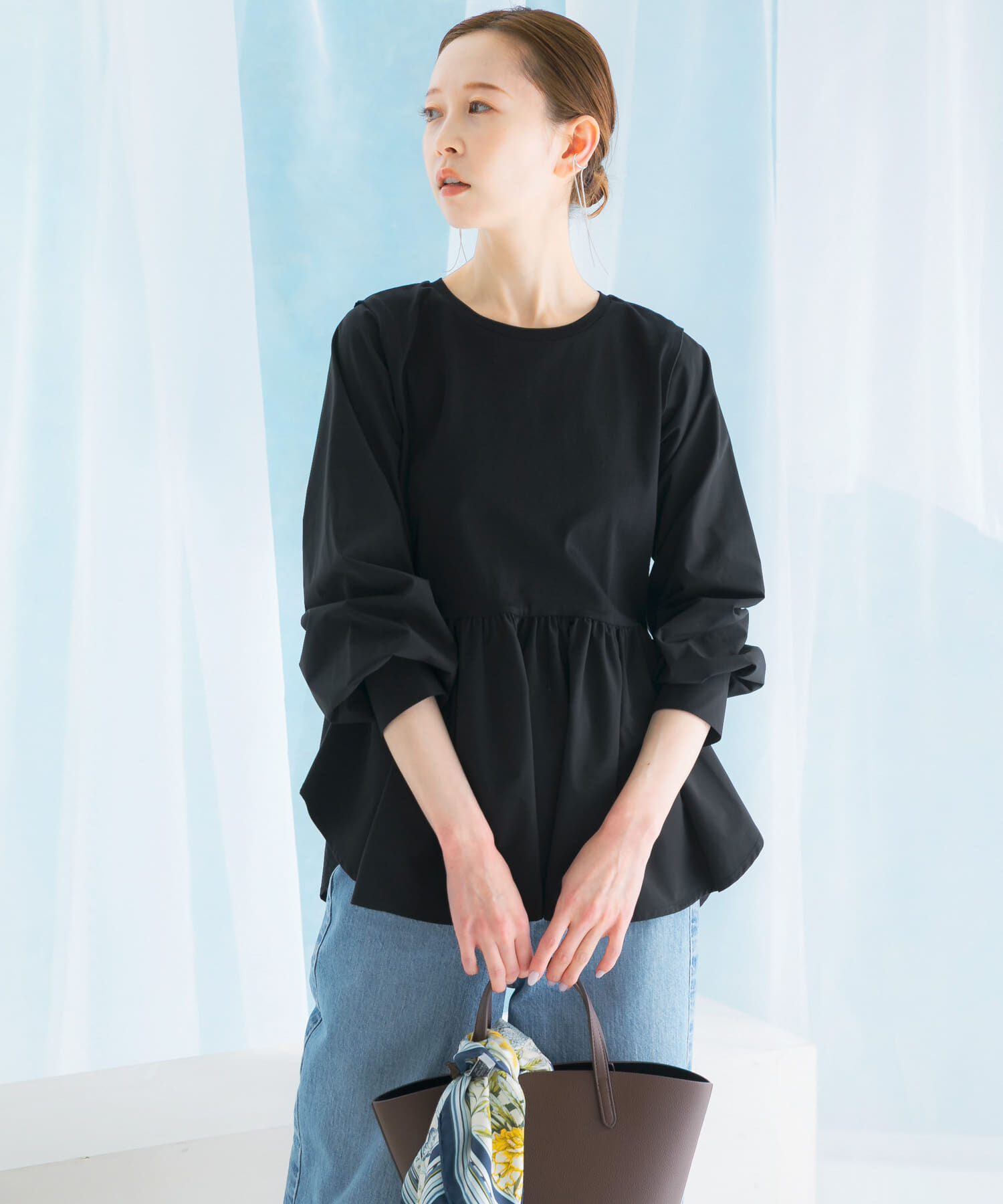 URBAN RESEARCH ROSSO「ペプラムドッキングプルオーバー」|Tシャツ・カットソー|