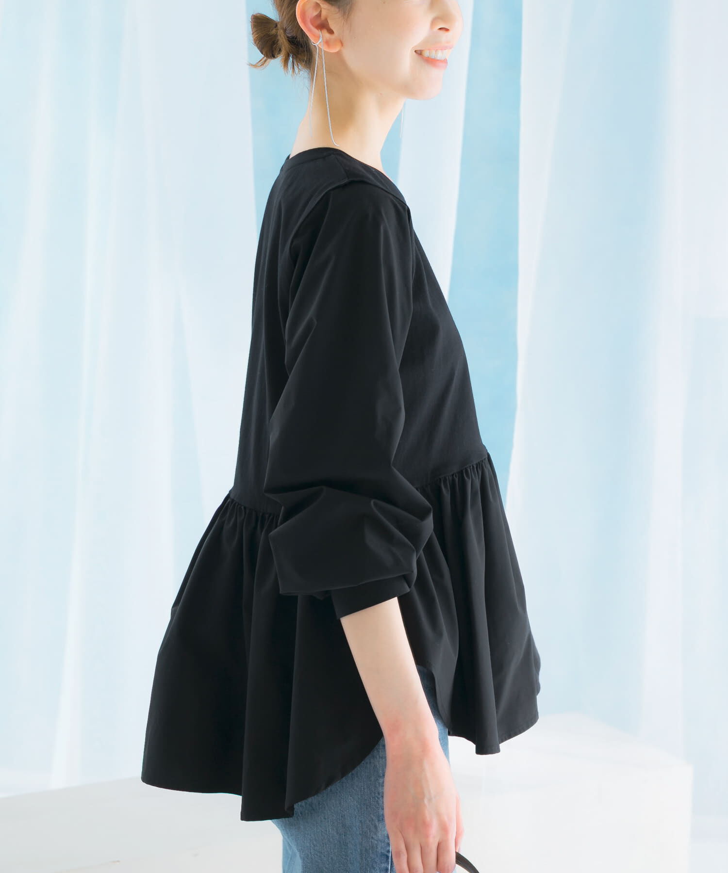 URBAN RESEARCH ROSSO「ペプラムドッキングプルオーバー」|Tシャツ・カットソー|