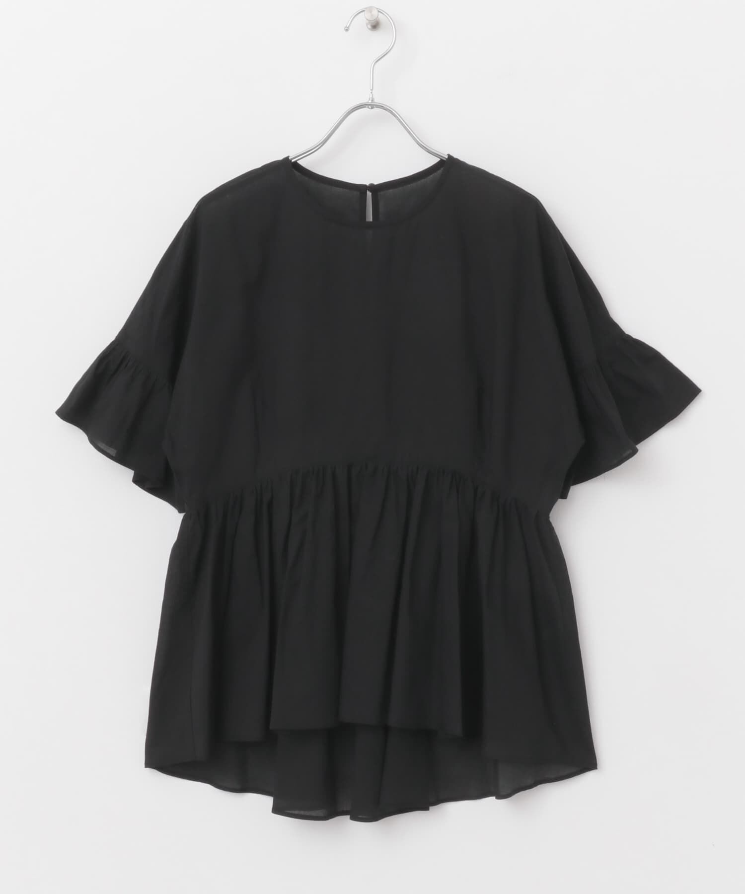 URBAN RESEARCH ROSSO「F by ROSSO　コットンボイル切替ギャザーブラウス」|シャツ・ブラウス|