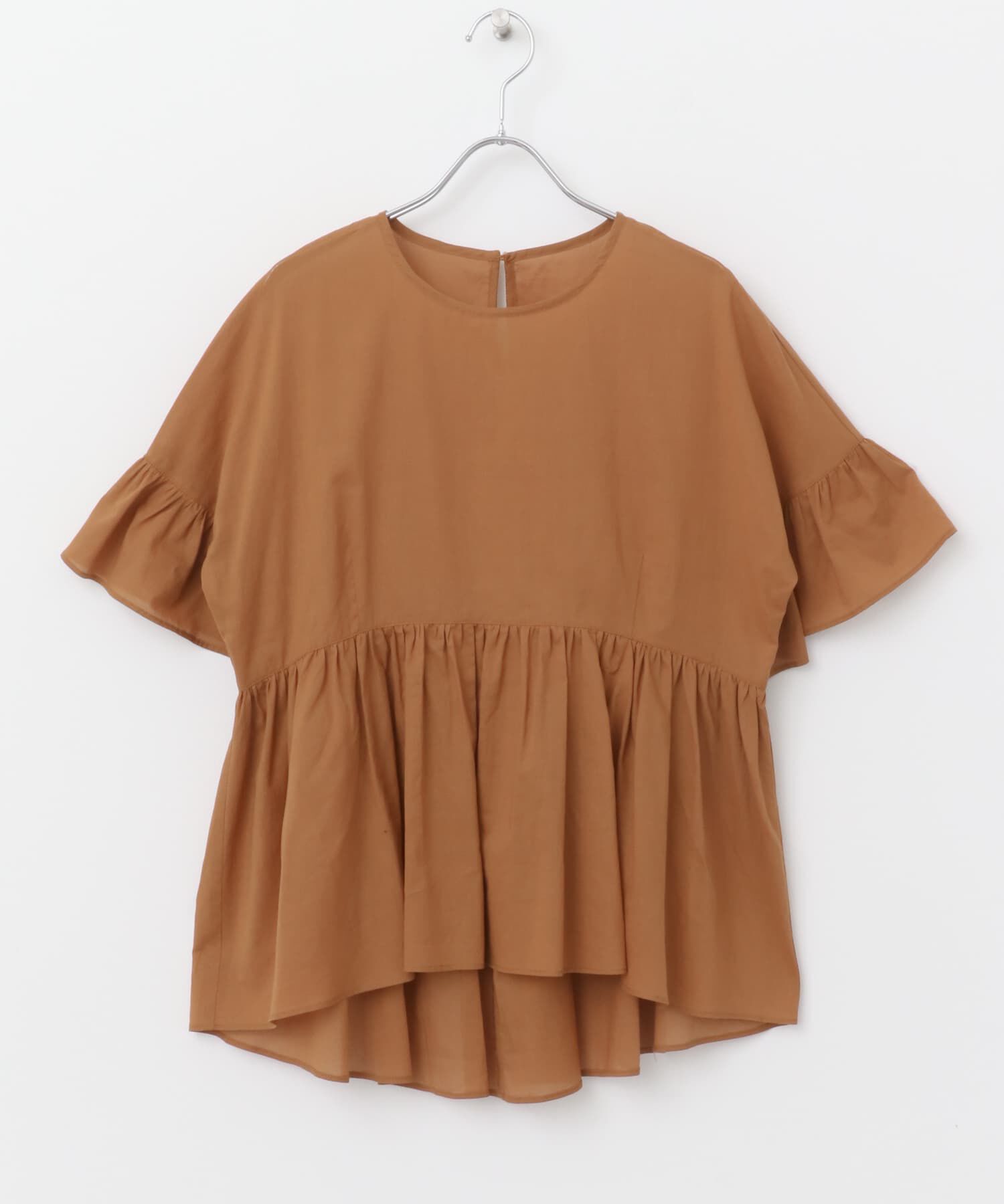 URBAN RESEARCH ROSSO「F by ROSSO　コットンボイル切替ギャザーブラウス」|シャツ・ブラウス|