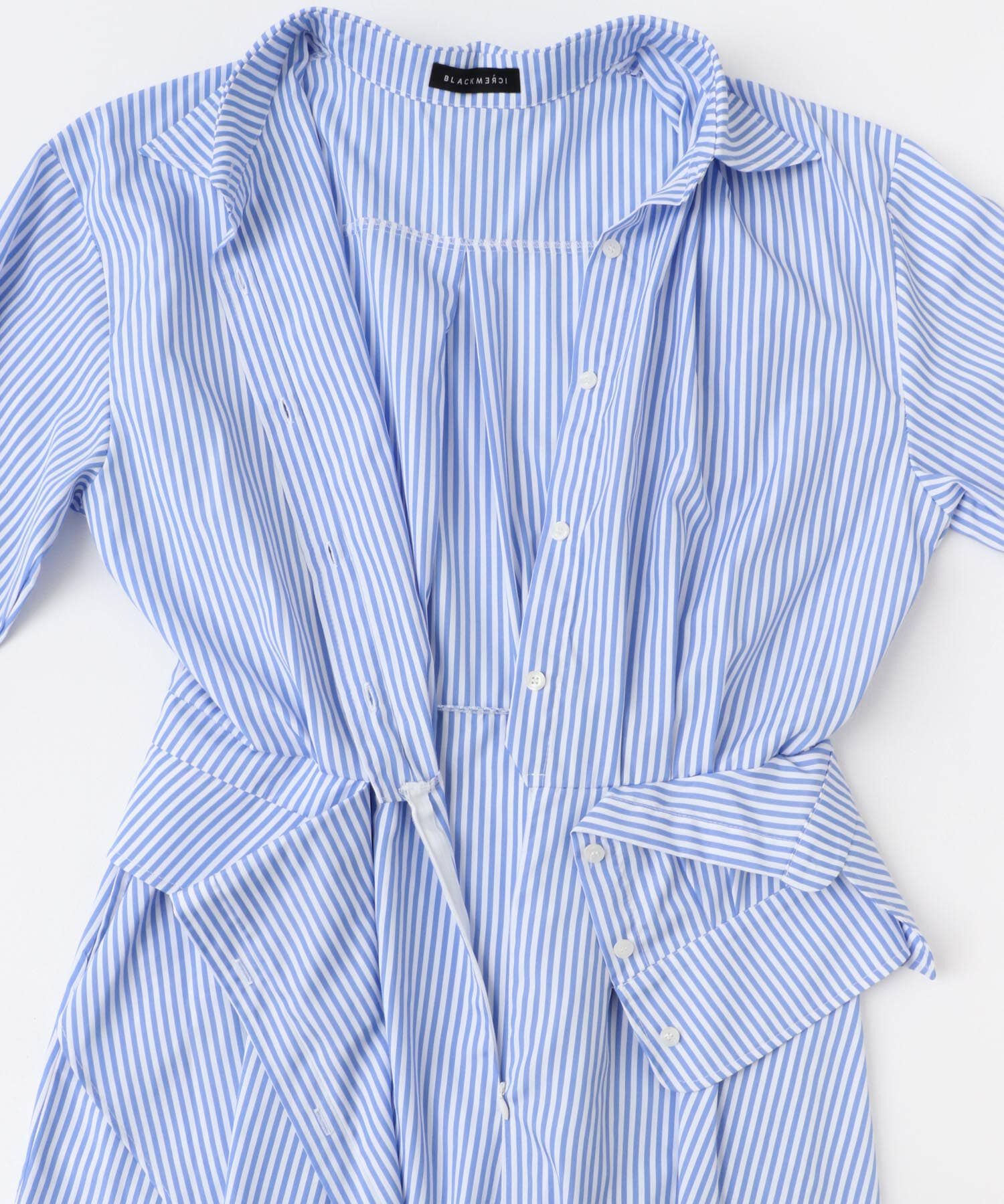 URBAN RESEARCH ROSSO「blackmerci　TWO SHIRTS DRESS LONG」|ワンピース|