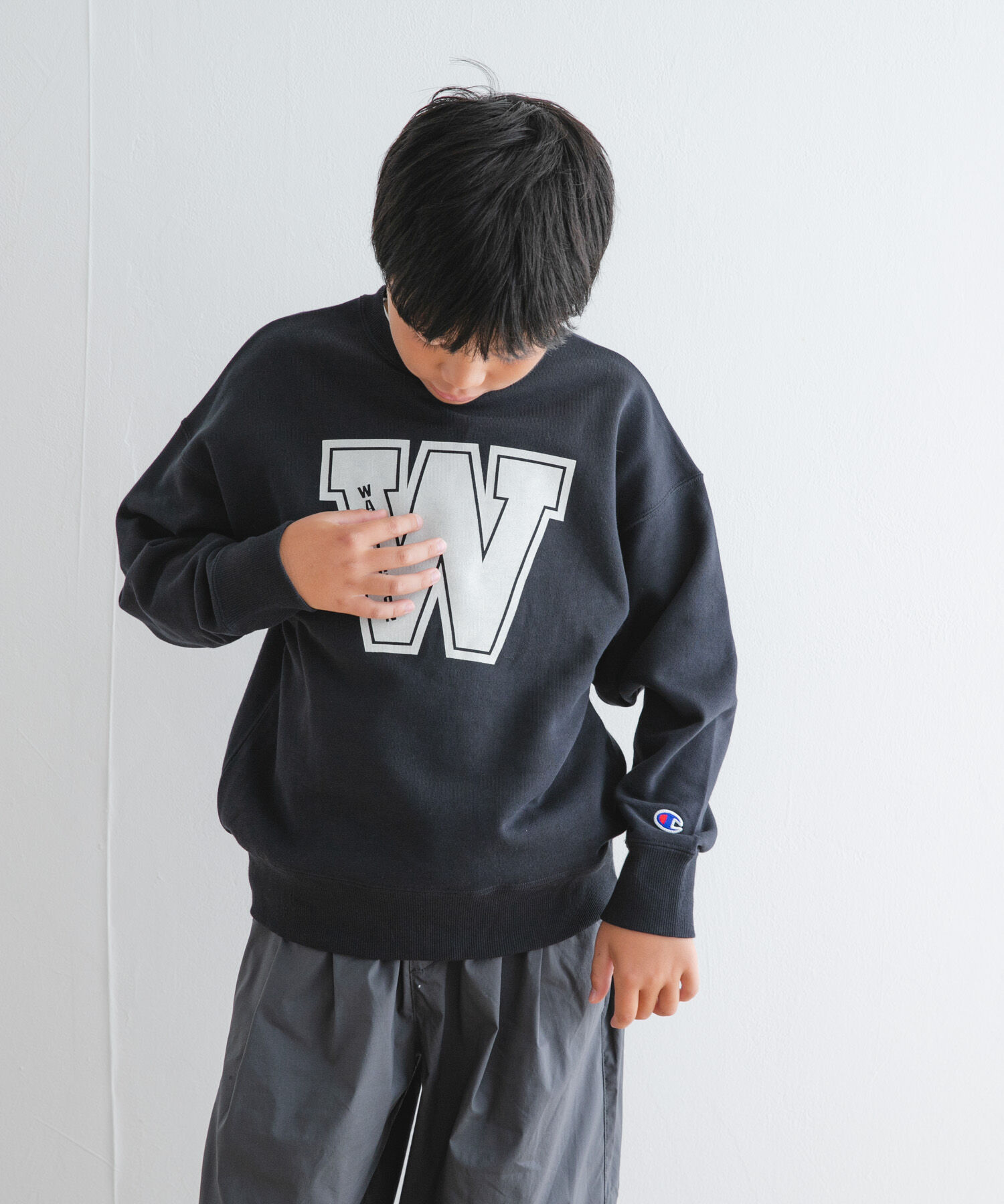 URBAN RESEARCH DOORS「『WEB/一部店舗限定』『別注』Champion&times;DOORS　ロゴスウェット(KIDS)」|その他|