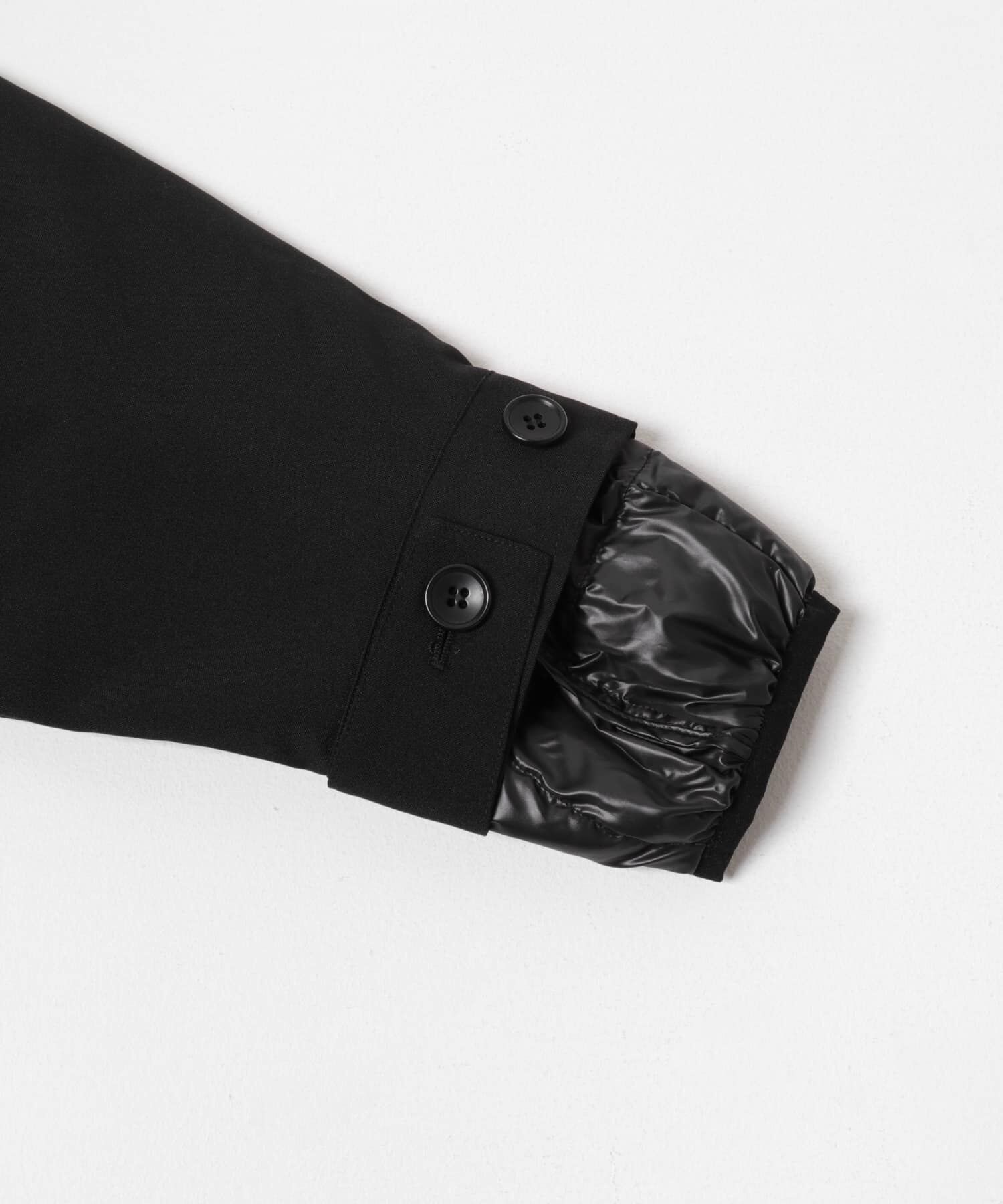 URBAN RESEARCH「『WEB限定』インナーダウン付スタンドカラーロングコート」|ノーカラーコート|