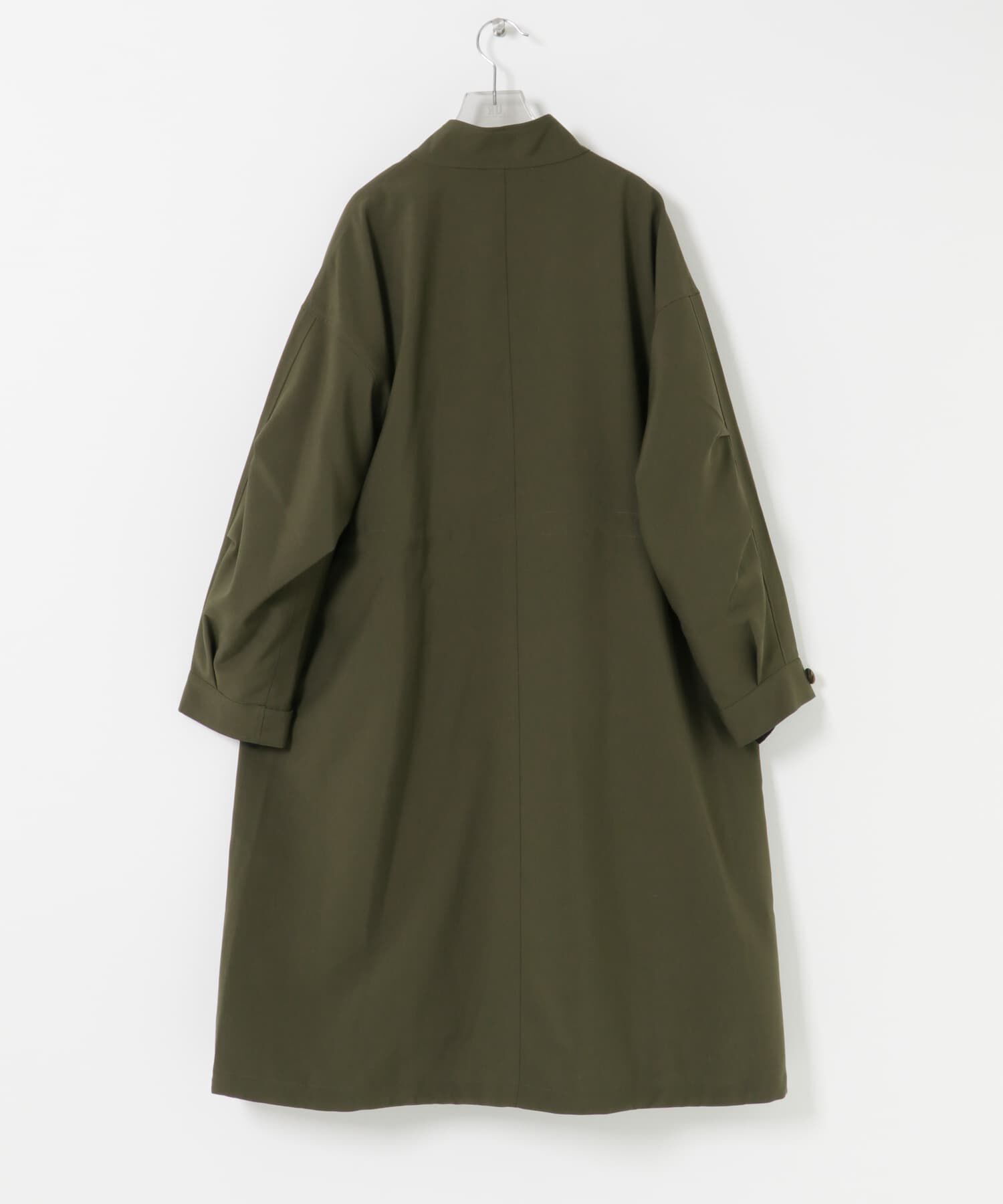 URBAN RESEARCH「『WEB限定』インナーダウン付スタンドカラーロングコート」|ノーカラーコート|