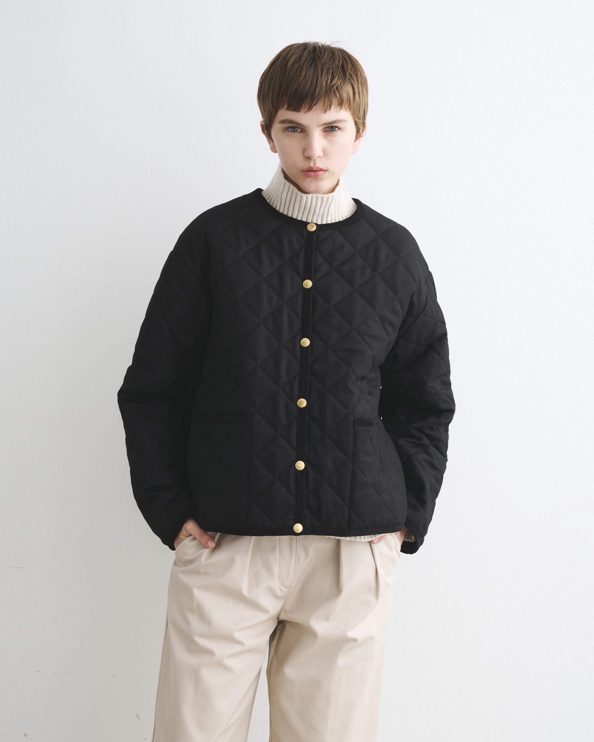 Traditional Weatherwear「ARKLEY A-LINE ウールサキソニー」|その他|ﾌﾞﾗｯｸ