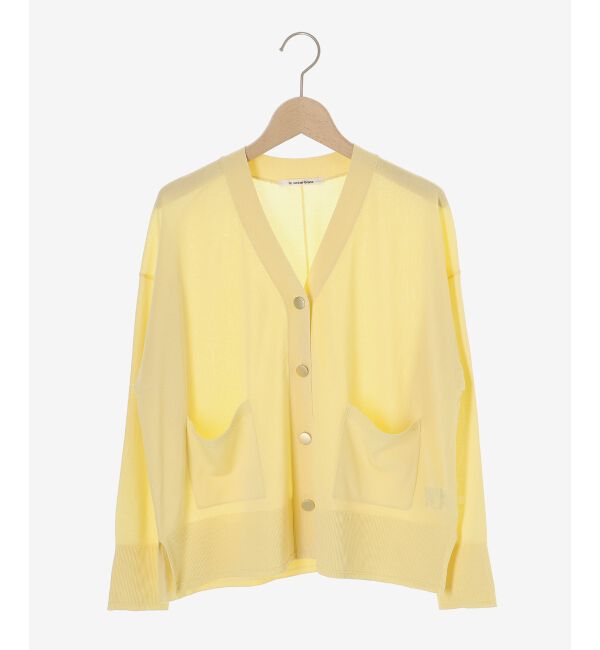  「《手洗い可能》ハイゲージVネックカーディガン」|カーディガン|