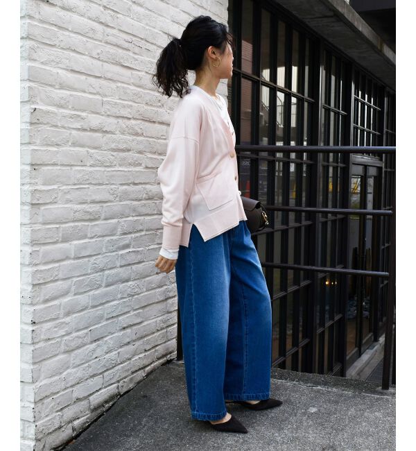  「《手洗い可能》ハイゲージVネックカーディガン」|カーディガン|