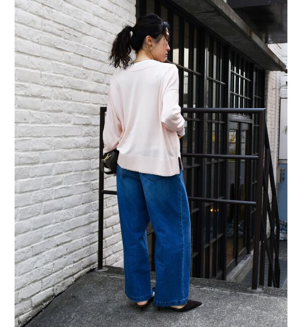  「《手洗い可能》ハイゲージVネックカーディガン」|カーディガン|