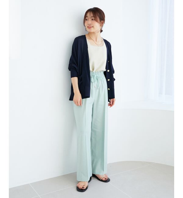  「《手洗い可能》ハイゲージVネックカーディガン」|カーディガン|