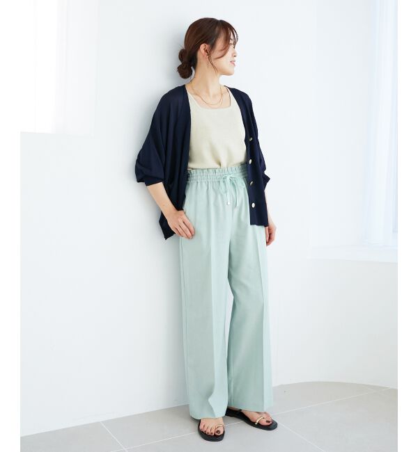  「《手洗い可能》ハイゲージVネックカーディガン」|カーディガン|