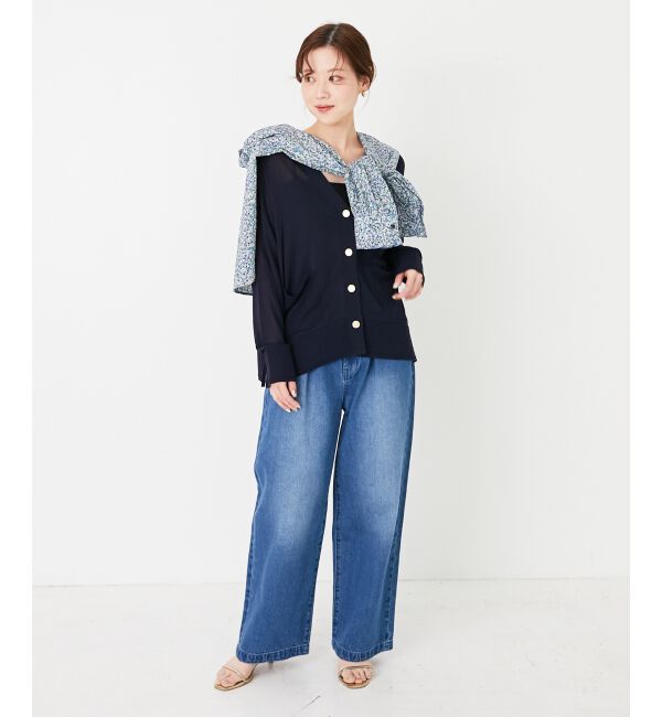  「《手洗い可能》ハイゲージVネックカーディガン」|カーディガン|