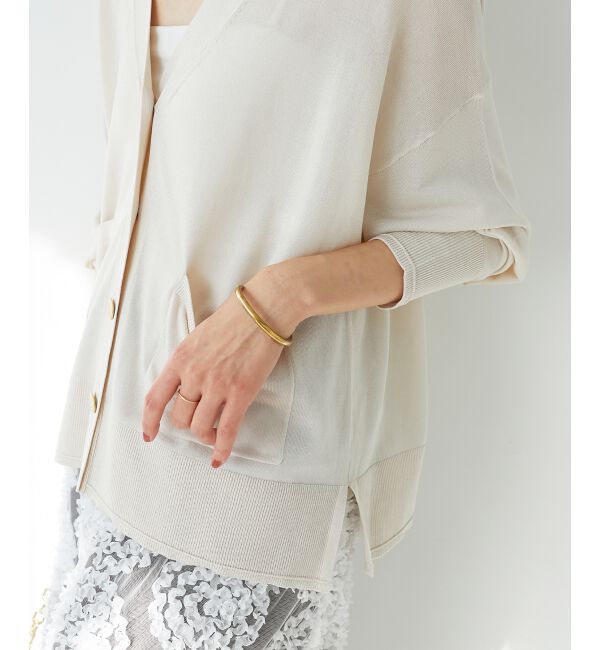  「《手洗い可能》ハイゲージVネックカーディガン」|カーディガン|