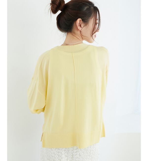  「《手洗い可能》ハイゲージVネックカーディガン」|カーディガン|