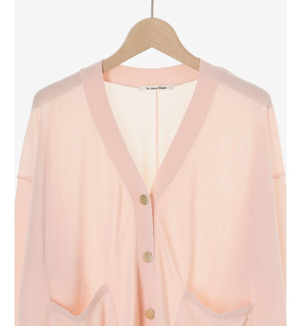  「《手洗い可能》ハイゲージVネックカーディガン」|カーディガン|