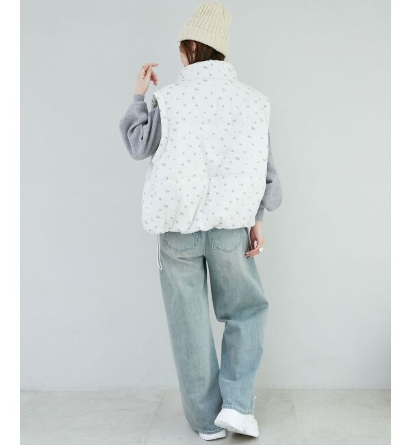 MAJESTICLEGON「リボンマフラーセット中綿ブルゾン」|ブルゾン・スタジャン|