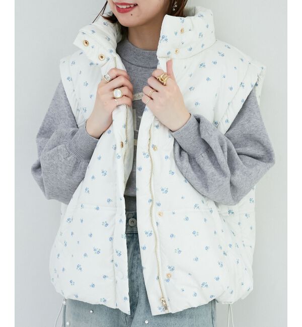 MAJESTICLEGON「リボンマフラーセット中綿ブルゾン」|ブルゾン・スタジャン|