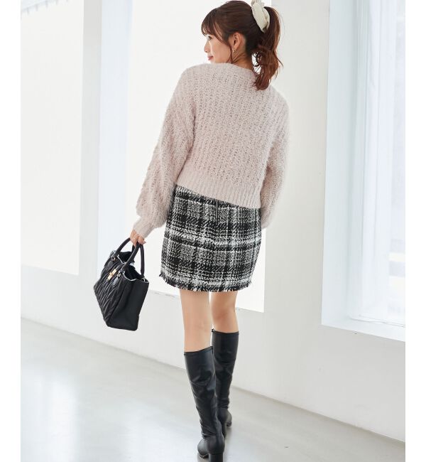 MAJESTICLEGON「ふわふわケーブルニット」|ニット・セーター|