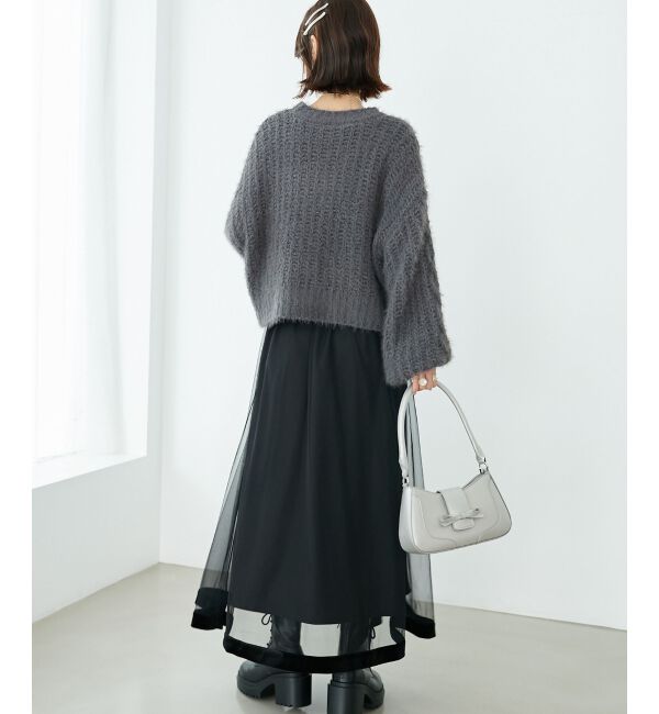 MAJESTICLEGON「ふわふわケーブルニット」|ニット・セーター|