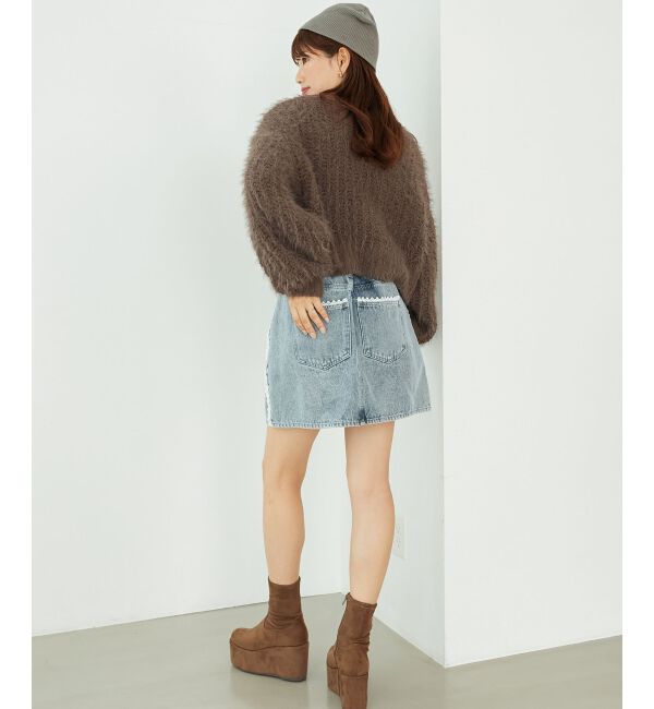 MAJESTICLEGON「ふわふわケーブルニット」|ニット・セーター|