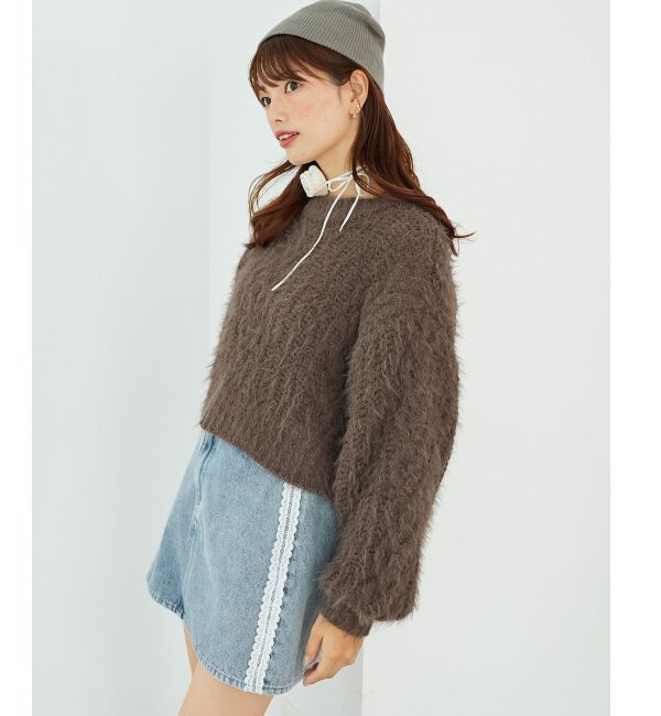 MAJESTICLEGON「ふわふわケーブルニット」|ニット・セーター|