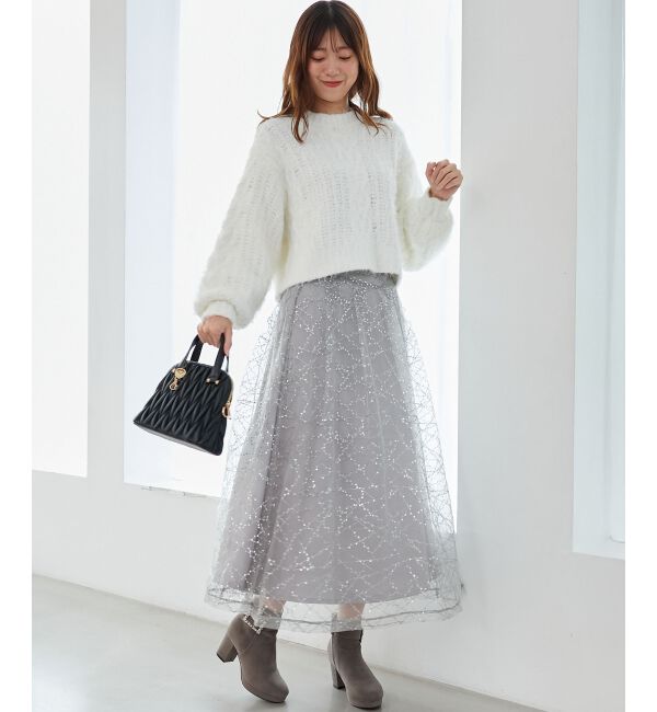 MAJESTICLEGON「ふわふわケーブルニット」|ニット・セーター|