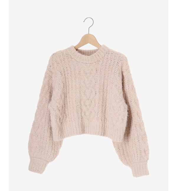 MAJESTICLEGON「ふわふわケーブルニット」|ニット・セーター|