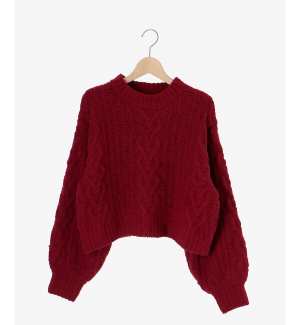 MAJESTICLEGON「ふわふわケーブルニット」|ニット・セーター|