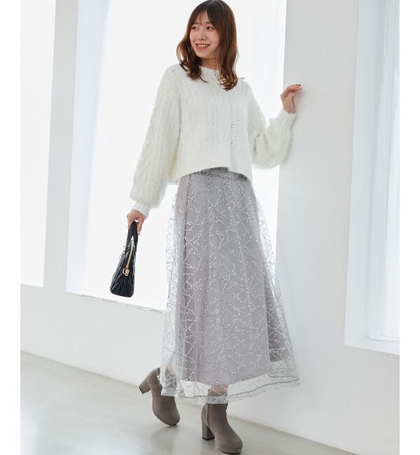 MAJESTICLEGON「ふわふわケーブルニット」|ニット・セーター|