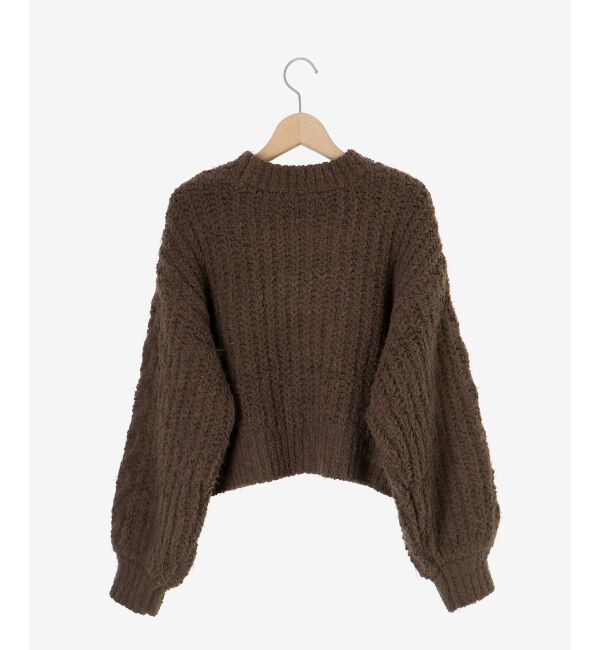 MAJESTICLEGON「ふわふわケーブルニット」|ニット・セーター|