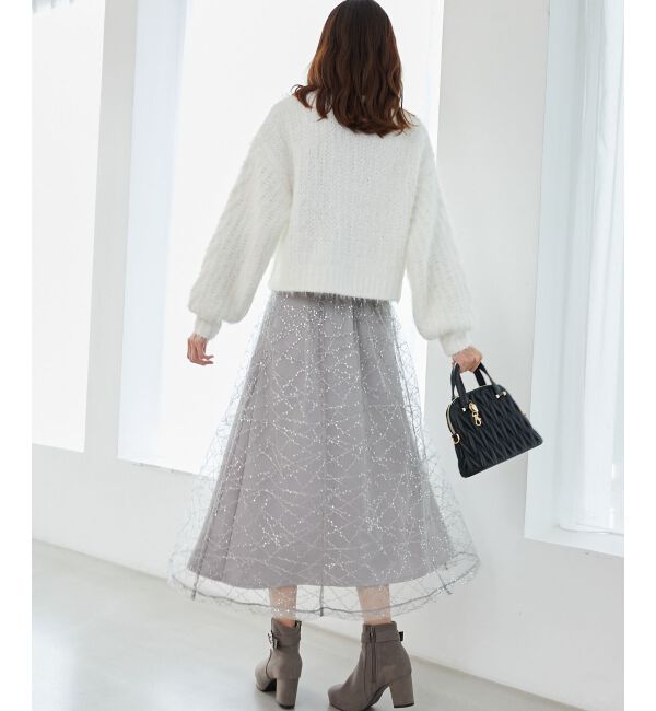 MAJESTICLEGON「ふわふわケーブルニット」|ニット・セーター|