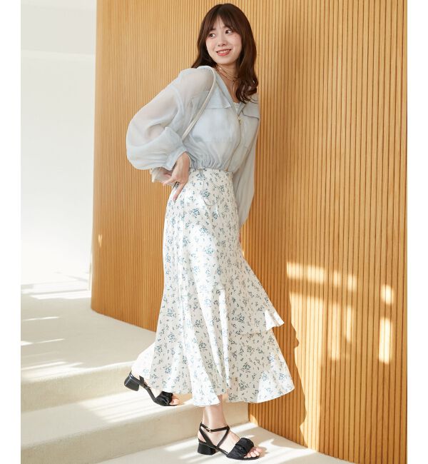 MAJESTICLEGON「ランダムティアードスカート」|スカート|