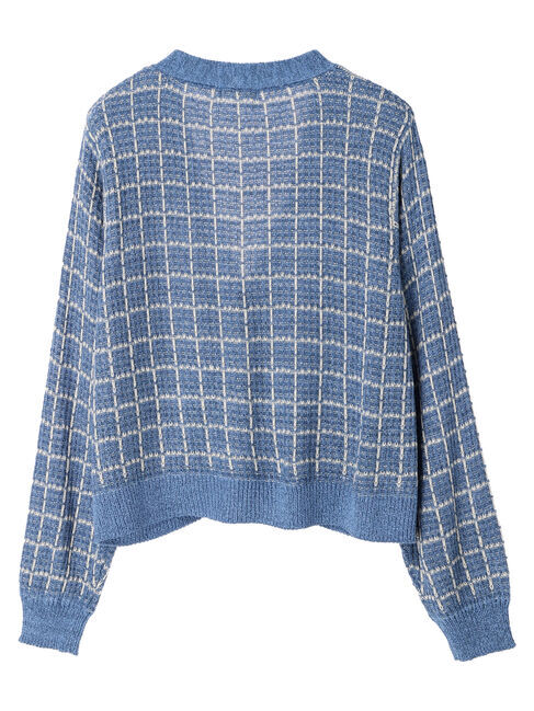 earth music&ecology「ニットツイードカーディガン」|カーディガン|